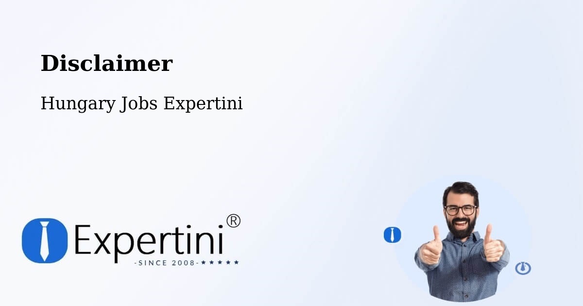 Disclaimer – Gönc - Hungary Jobs Expertini